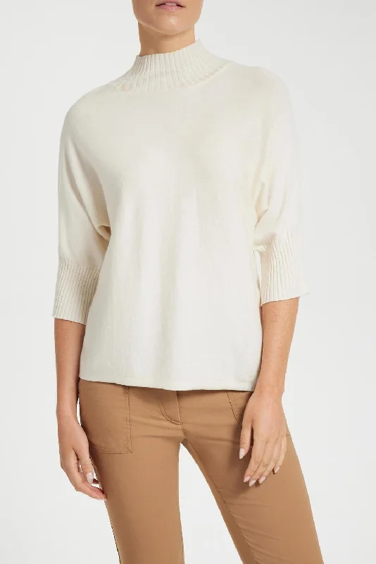 Ash Sweater In Ivory Boxy Sweater Fitted Sweater A-Line