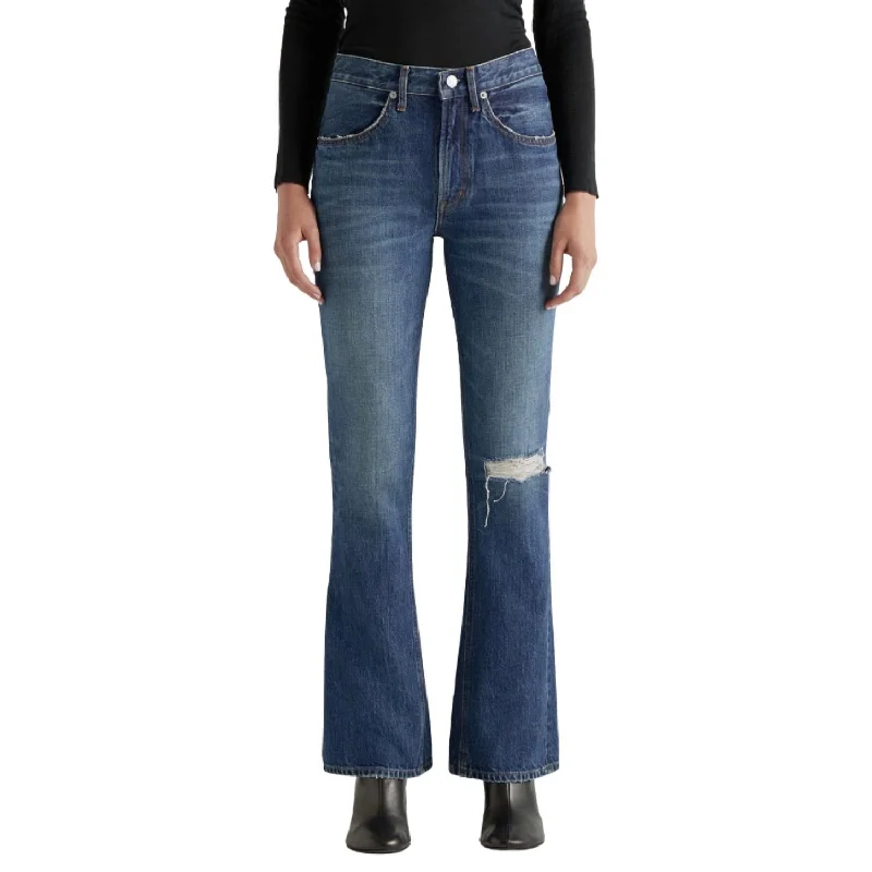 Averi Flared Jean In Pretender Fashionable Cropped Denim Jeans