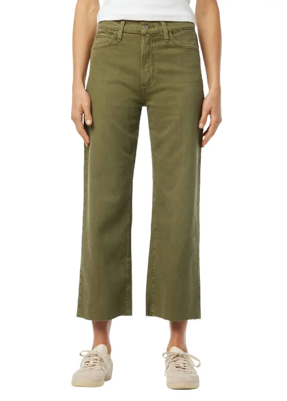 Blake Jean In Burnt Olive Fashionable Button-Front Jeans