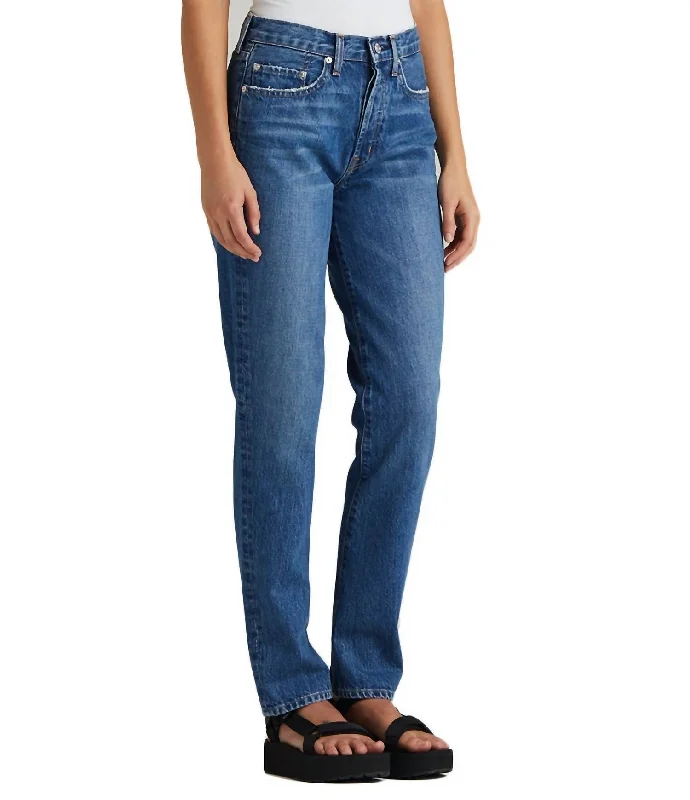 Cai Straight Jean In Lumineer Fashionable Distressed Jeans