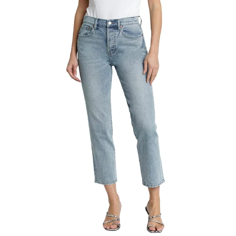 Charlie High Rise Straight Leg Jean In Crawford Chic Faded Blue Jeans