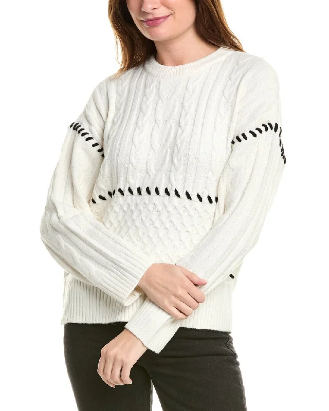 Design History Whipstitch Sweater Soft Cozy Warm