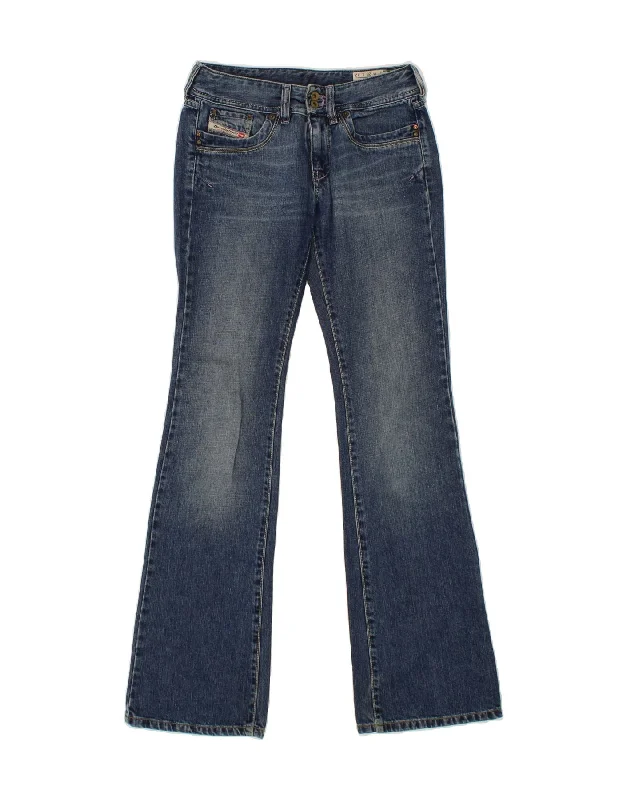 DIESEL Womens Bootcut Jeans W26 L32 Blue Cotton Stylish Plus Size Denim Jeans