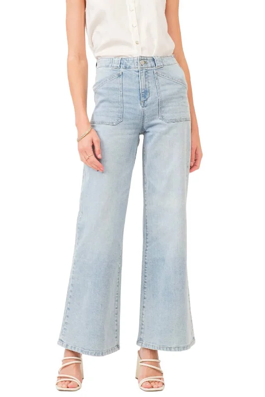 Fiona High Rise Wide Leg Jean In New Vintage Stylish High-Waist Jeans