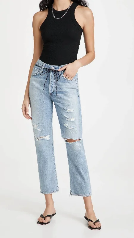 Katia Straight Jeans In Firecracker Classic Black Denim Jeans