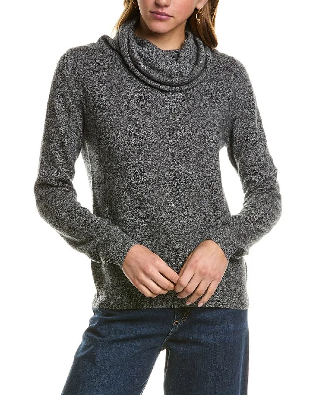 Kier + J Turtleneck Cashmere Sweater Fitted Loose Oversized