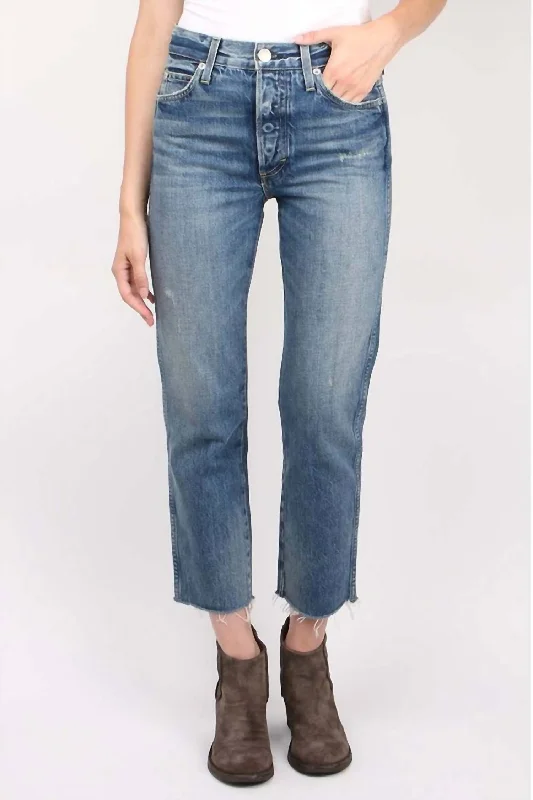 Loverboy Cropped Jeans In Darling Stylish High-Waist Jeans