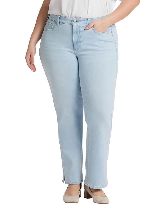 NYDJ Plus Barbara Oceanfront Bootcut Jean Elegant Wide-Leg Jeans