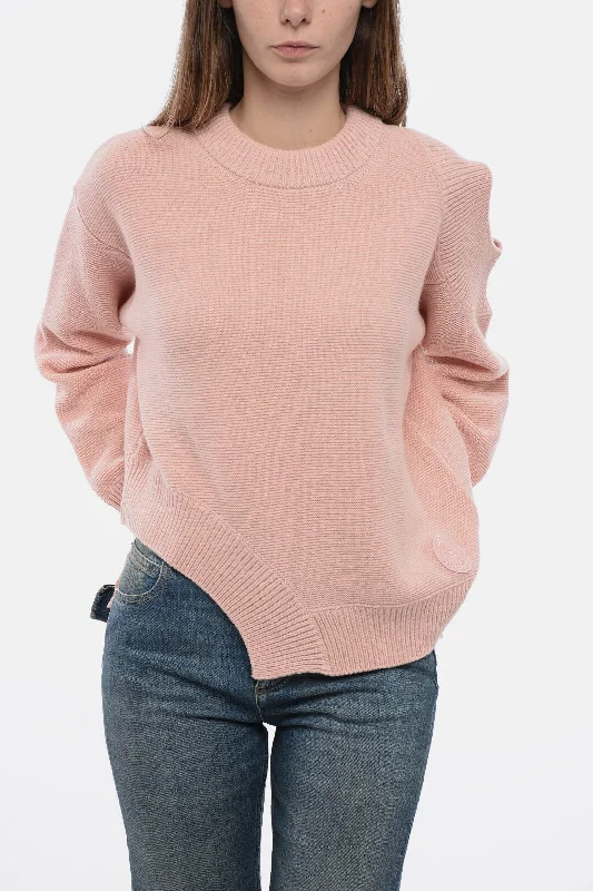 Stella McCartney Crew Neck Cashmere Blend Sweater with Cut-outs Casual Formal Business