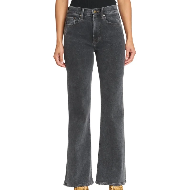 Stevie High Rise Relaxed Flare Jeans In Memento Chic Cropped Jeans