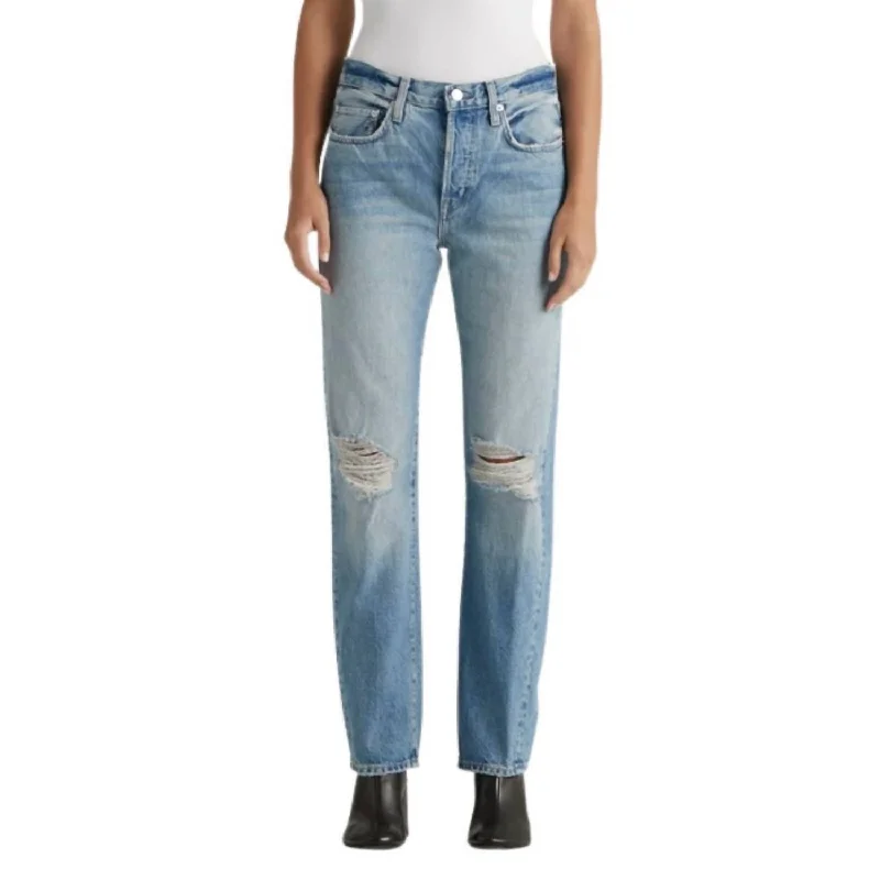 Tash Jean In Surrender Trendy Button-Up High-Waist Jeans