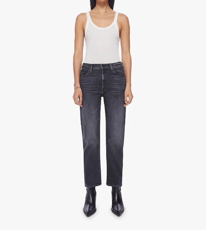 The Ditcher Zip Ankle Jean In Smoking Section Cozy Stretch High-Waist Jeans