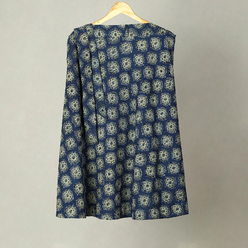 Blue - Block Print Cotton Wrap Around Ajrakh Skirt 14 velvet skirt rich