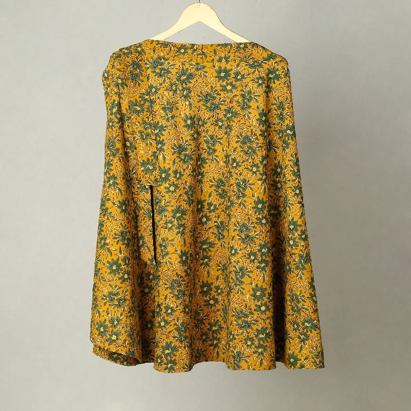 Yellow - Block Print Cotton Wrap Around Ajrakh Skirt 19 wrap skirt elegant