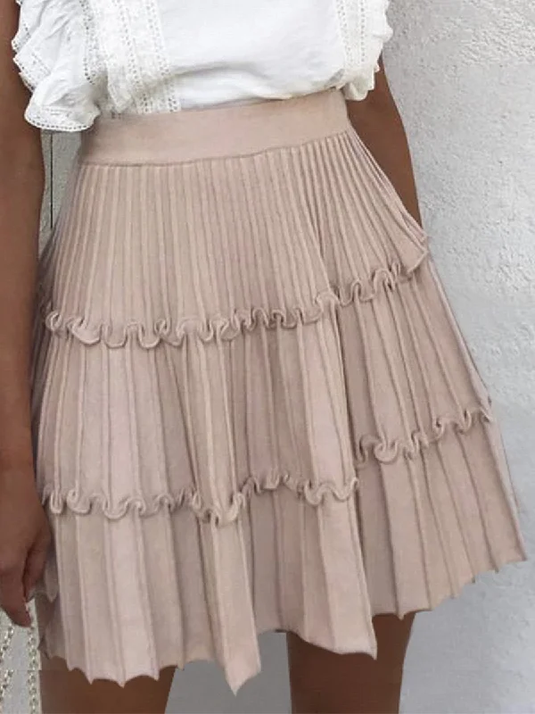 Sweetie Pinkie Cutie Skirt - Pink linen skirt light