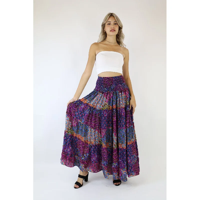 Feather Bed Women's Skirt in Pink SK0092 020076 01 maxi skirt elegant