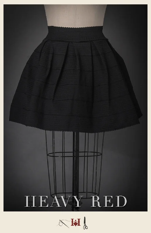 French Pleated Umbrella Skirt silk skirt sleek