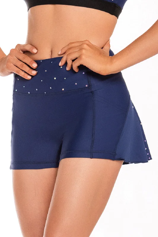 Legendary Skort in Navy chiffon skirt floaty