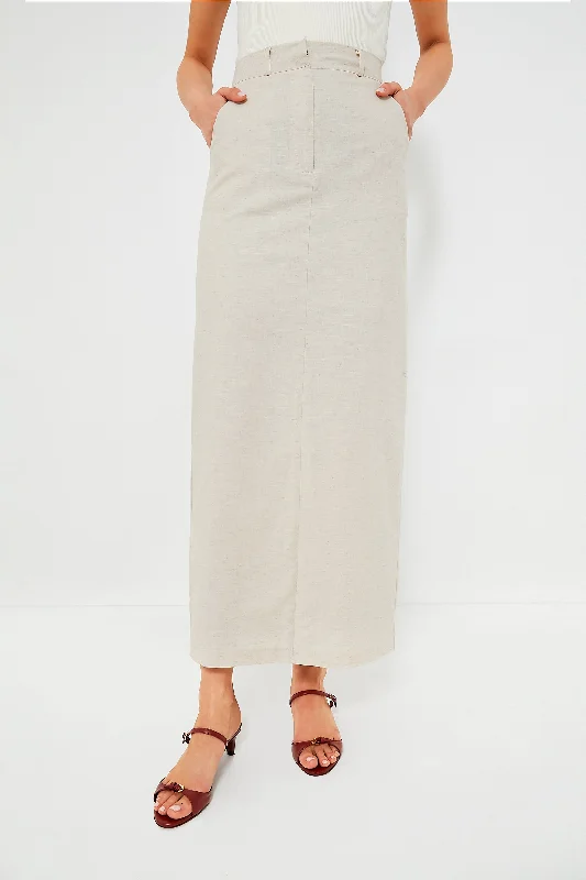 Natural Midi Skirt denim skirt classic