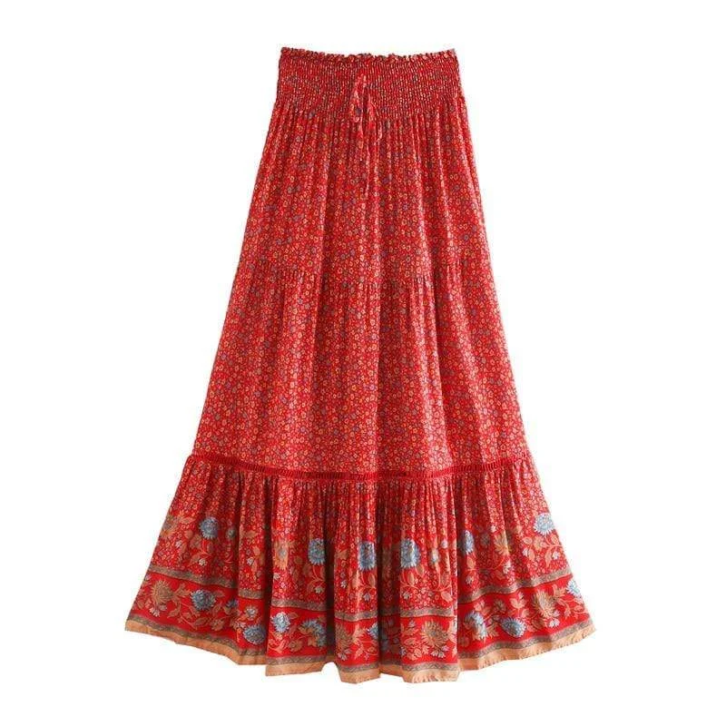 Serenity Maxi Skirt flowy skirt hem