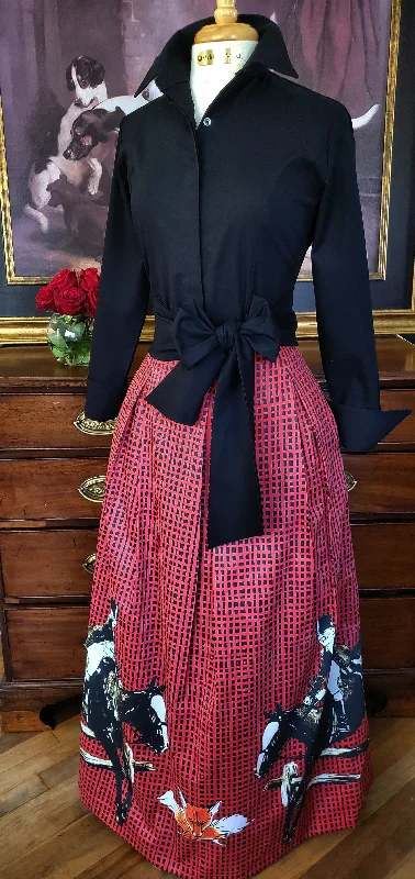 THE DUKE SKIRT IN CRIMSON low waist skirt