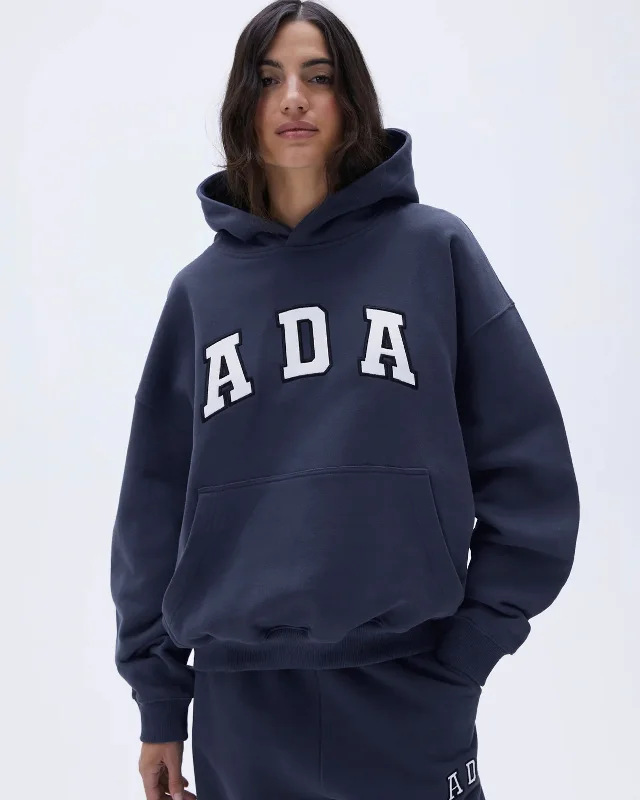 ADA Oversized Hoodie - Midnight Blue Hoodie Sweatshirt Pullover