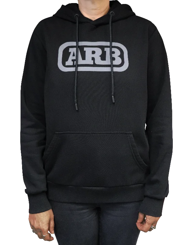 ARB Core Mid-Weight Hoodie - BLACK - Women's Hoodie with Magnetic Closure Innovative Modern