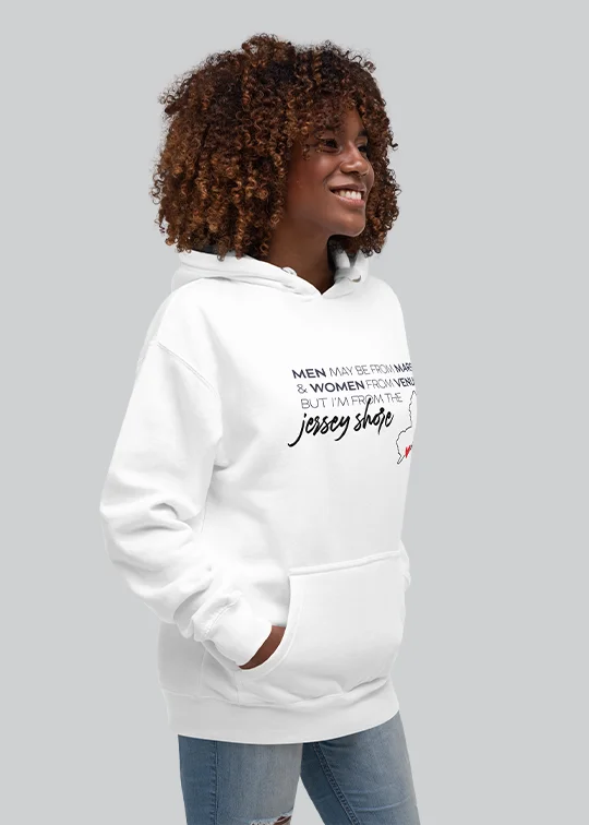 From The Jersey Shore Women's Hoodie Hoodie with Sequins Glamorous Eye-catching