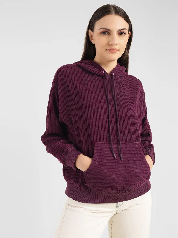 Levi's x Deepika Padukone Corduroy Sweatshirt Hoodie with V-Neck Classic Versatile