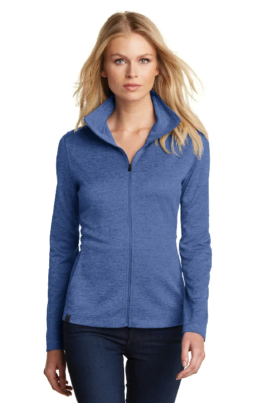 Ogio Womens Pixel Moisture Wicking Full Zip Sweatshirt - Optic Blue Hoodie with Pocket Utility Practical