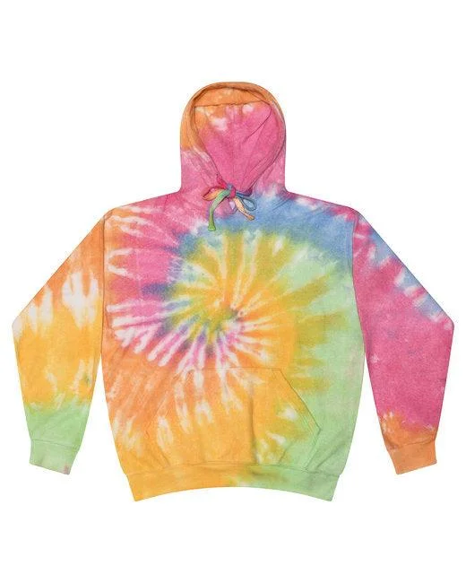 Tie-Dye Unisex Cloud Hooded Sweatshirt CD8600 Hoodie with Lining Warm Insulated