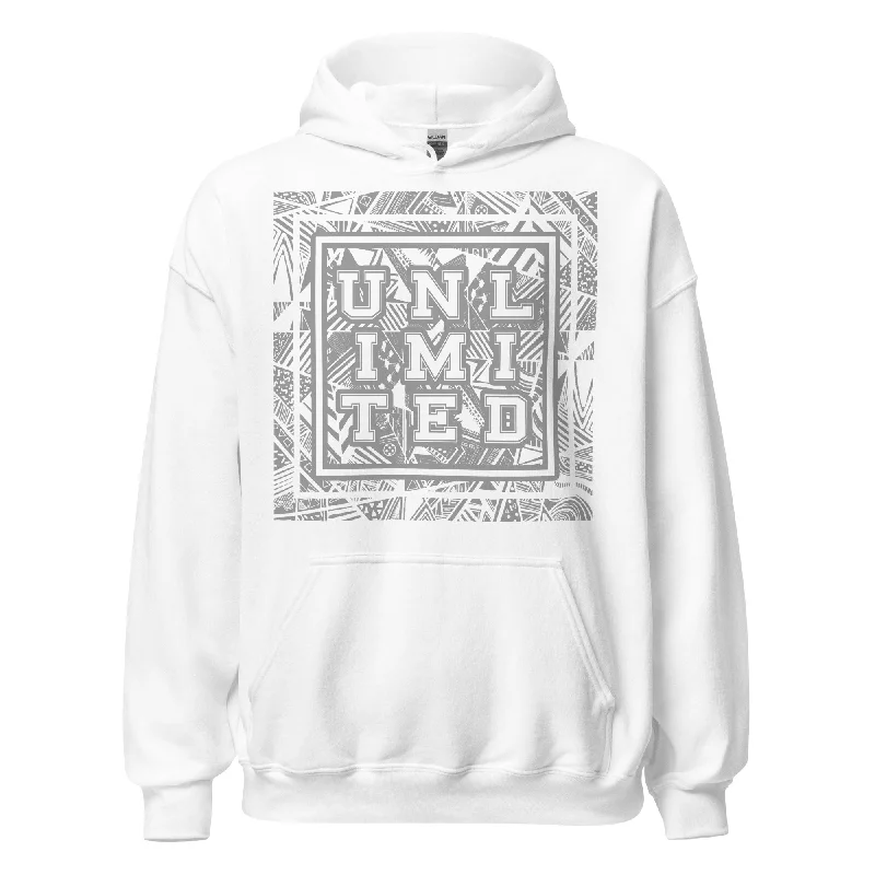 Unlimited - Printed Staple Unisex Hoodie Hoodie with Gradient Ombre Colorful